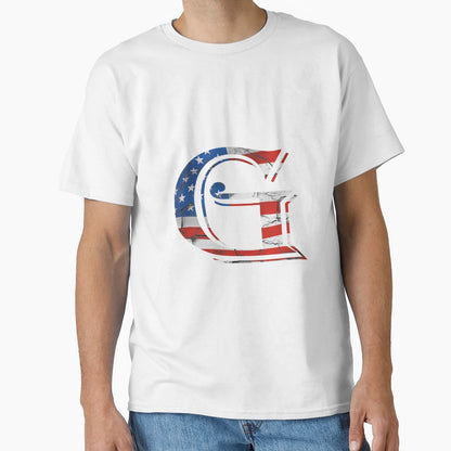 Letter G U S Flag T-Shirt - Minimalist Print Men Women - T-Shirt, Sweatshirt, Hoodie