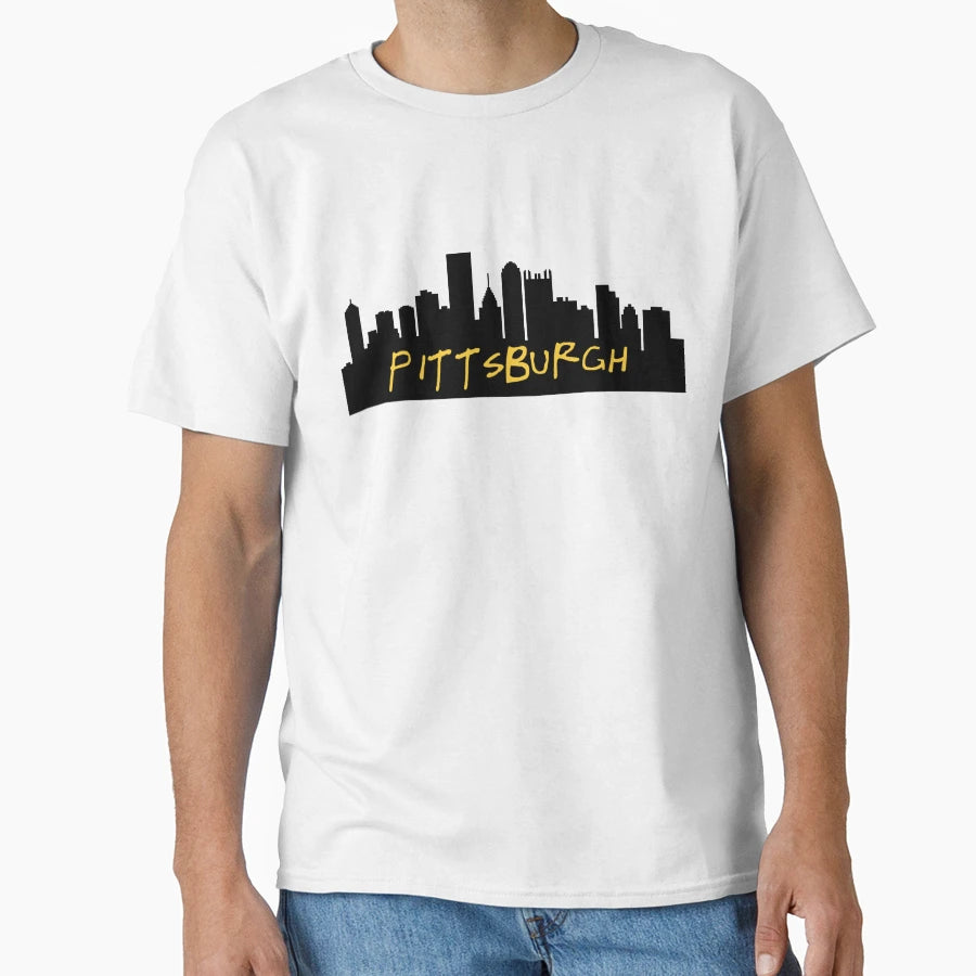 Pittsburgh Skyline T-Shirt - Trendy Graphic Unisex - T-Shirt, Sweatshirt, Hoodie