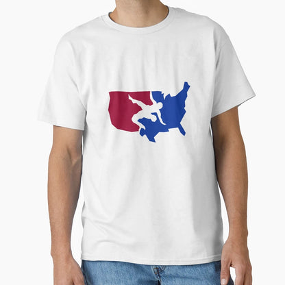 All American Wrestling T-Shirt - Graphic Print for Adults - T-Shirt, Sweatshirt, Hoodie