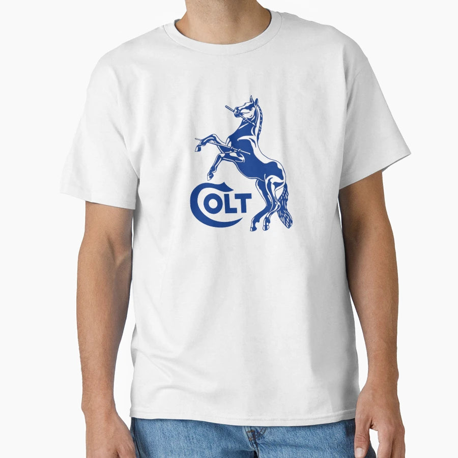 Colts Manufacturing Rampant Colt T-Shirt - Fun Novelty Design for Adults - T-Shirt, Sweatshirt, Hoodie