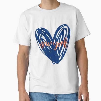 New York Heart 4 T-Shirt - Trendy Graphic Unisex - T-Shirt, Sweatshirt, Hoodie