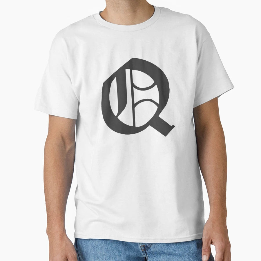Q Old English Lettering Q T-Shirt - Trendy Graphic Men Women - T-Shirt, Sweatshirt, Hoodie