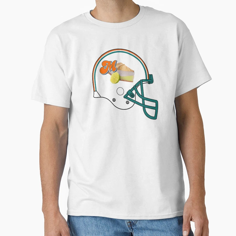 Miami Key Lime Pies Helmet T-Shirt - Aesthetic Graphic for Adults - T-Shirt, Sweatshirt, Hoodie