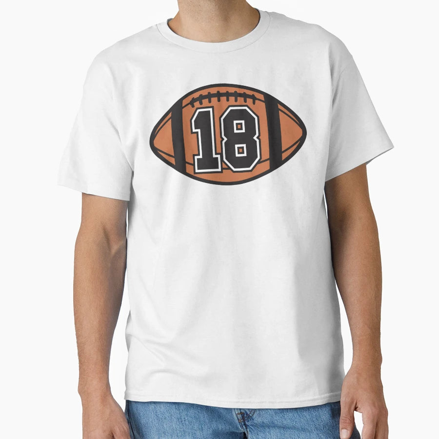 Football 18 T-Shirt - Trendy Graphic Unisex - T-Shirt, Sweatshirt, Hoodie