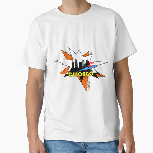 Chicago Pop Art T-Shirt - Casual Everyday Wear Unisex - T-Shirt, Sweatshirt, Hoodie
