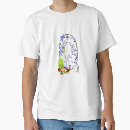 Name Initial Letter Q And Eclectus T-Shirt - Custom Art Print Men Women - T-Shirt, Sweatshirt, Hoodie