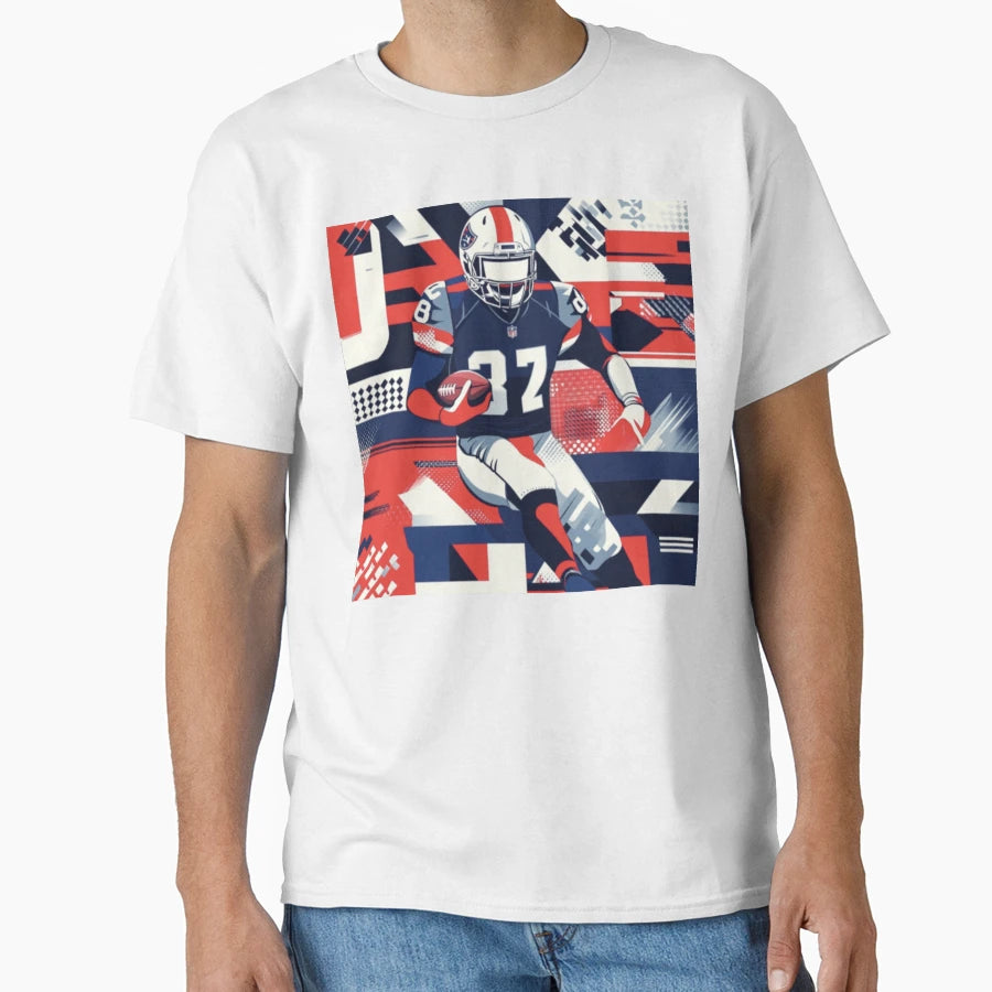 Dynamic Football Play T-Shirt - Trendy Graphic for Adults - T-Shirt, Sweatshirt, Hoodie