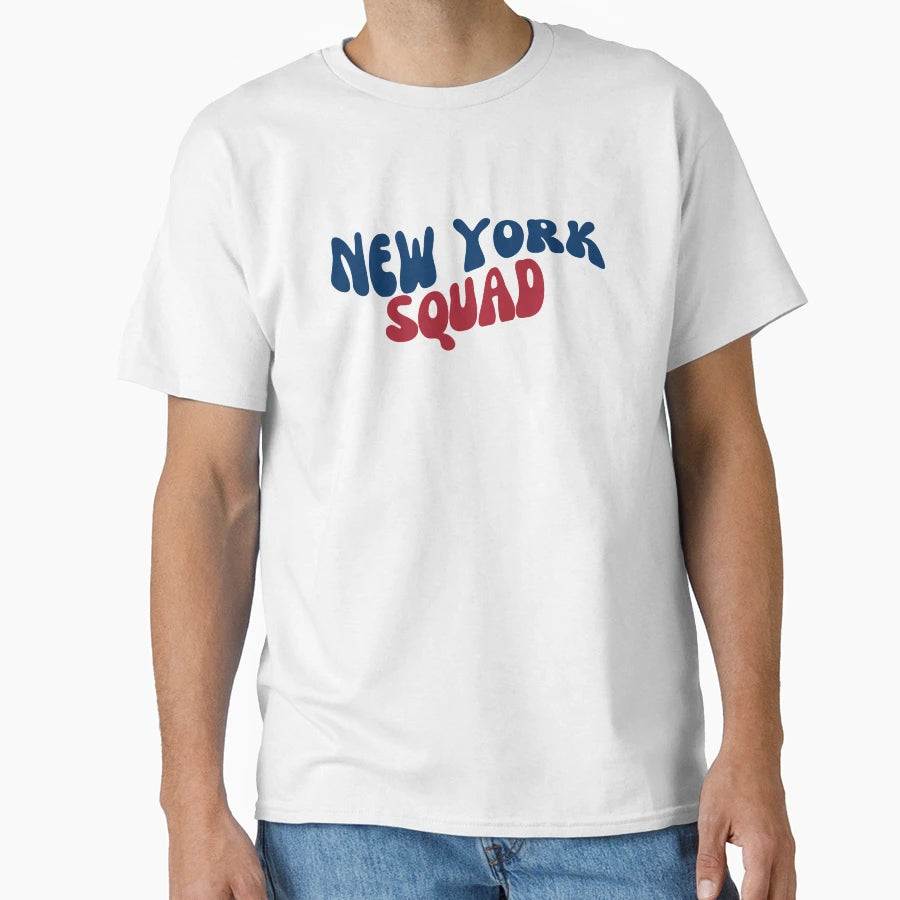 New York Squad Wave Lettering Nyc Modern T-Shirt - Unique Graphic Unisex - T-Shirt, Sweatshirt, Hoodie