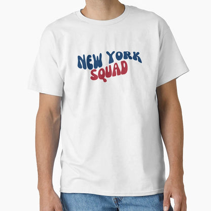 New York Squad Wave Lettering Nyc Modern T-Shirt - Unique Graphic Unisex - T-Shirt, Sweatshirt, Hoodie