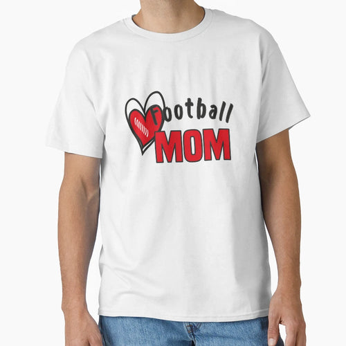 Football Mom Mom Life Football Game T-Shirt - Minimalist Print for Adults - T-Shirt, Sweatshirt, Hoodie