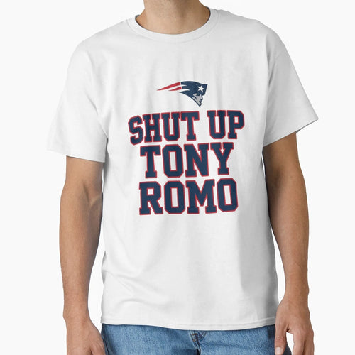 Shut Up Tony Romo T-Shirt - Trendy Graphic for Adults - T-Shirt, Sweatshirt, Hoodie
