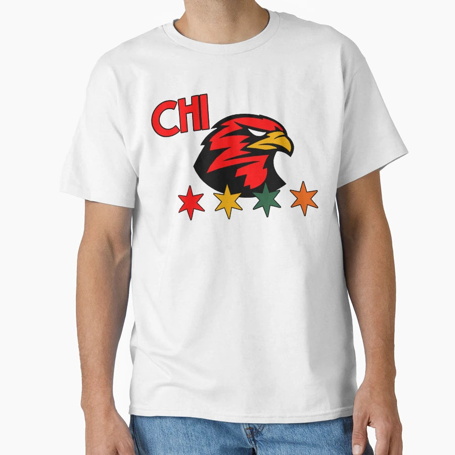 Chicago Hawk T-Shirt - Custom Art Print Men Women - T-Shirt, Sweatshirt, Hoodie