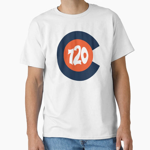 Hand Drawn Colorado Flag 720 Area T-Shirt - Novelty Apparel for Adults - T-Shirt, Sweatshirt, Hoodie