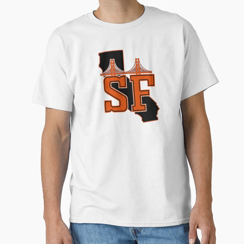 San Fran Bridge T-Shirt - Novelty Apparel for Adults - T-Shirt, Sweatshirt, Hoodie