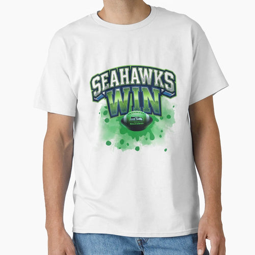 Seattle Seahawks Win T-Shirt - Custom Art Print for Adults - T-Shirt, Sweatshirt, Hoodie