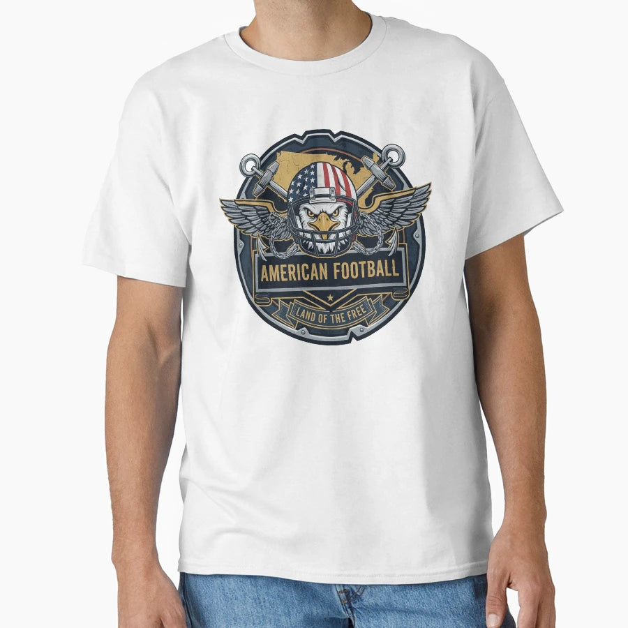 American Football Eagle Land Free T-Shirt - Unique Graphic Unisex - T-Shirt, Sweatshirt, Hoodie