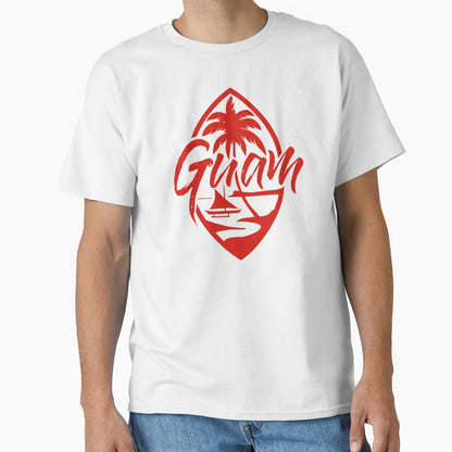 Guam Island Red T-Shirt - Novelty Apparel for Adults - T-Shirt, Sweatshirt, Hoodie