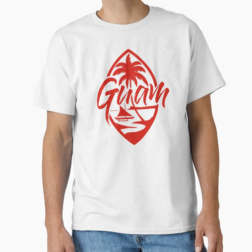 Guam Island Red T-Shirt - Novelty Apparel for Adults - T-Shirt, Sweatshirt, Hoodie