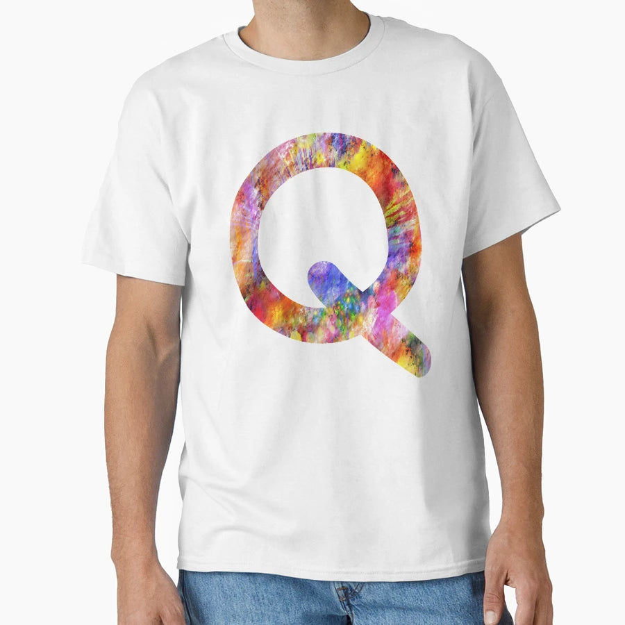 Letter Q Capital Alphabet T-Shirt - Casual Everyday Wear for Adults - T-Shirt, Sweatshirt, Hoodie