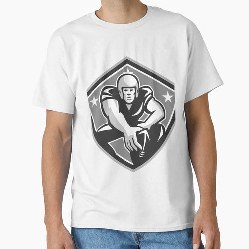 American Football Player Ball T-Shirt - Casual Everyday Wear for Adults - T-Shirt, Sweatshirt, Hoodie