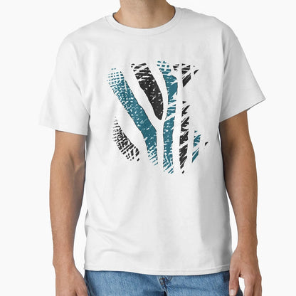 Black White And Blue All Over T-Shirt - Trendy Graphic Unisex - T-Shirt, Sweatshirt, Hoodie
