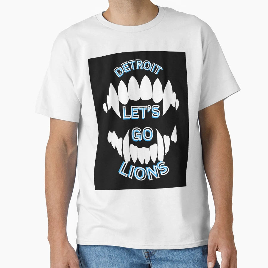 Big Lions Teeth Game Day Collection I T-Shirt - Aesthetic Graphic Men Women - T-Shirt, Sweatshirt, Hoodie