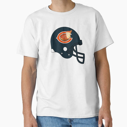 Chicago Deep Dish Helmet T-Shirt - Aesthetic Graphic for Adults - T-Shirt, Sweatshirt, Hoodie