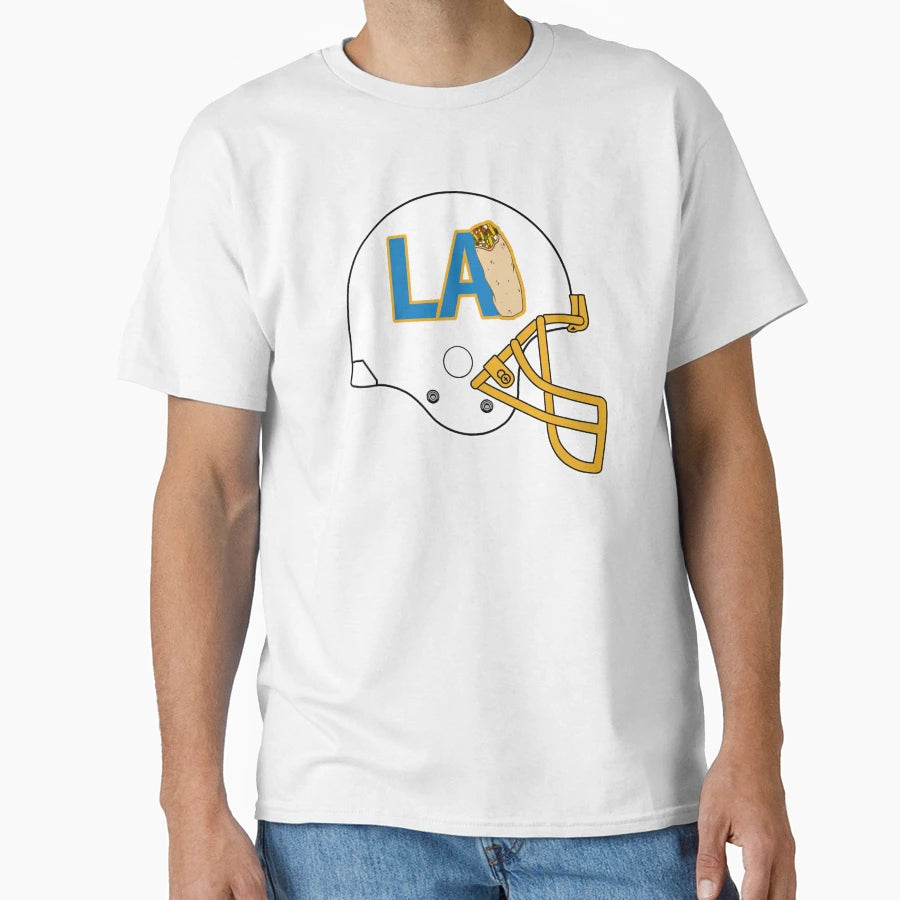 Los Angeles Burritos Helmet T-Shirt - Trendy Graphic Unisex - T-Shirt, Sweatshirt, Hoodie