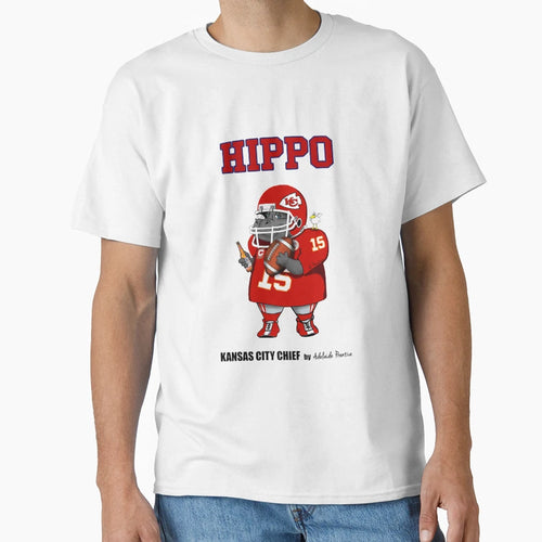 Kansas Hippo T-Shirt - Minimalist Print Unisex - T-Shirt, Sweatshirt, Hoodie