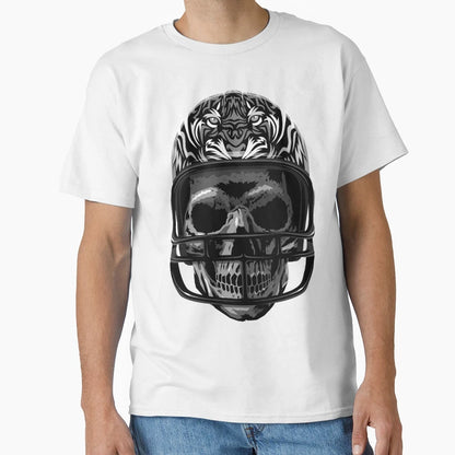 Skull American Football T-Shirt - Unique Graphic for Adults - T-Shirt, Sweatshirt, Hoodie