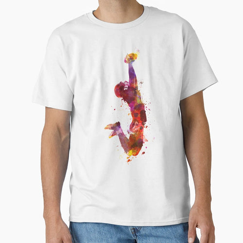 American Football Player Catching Ball T-Shirt - Fun Novelty Design Unisex - T-Shirt, Sweatshirt, Hoodie