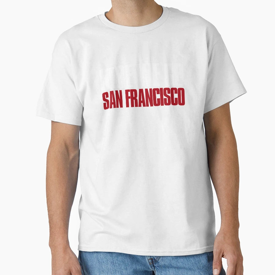 Here We Go San Francisco Sports Fan T-Shirt - Minimalist Print Unisex - T-Shirt, Sweatshirt, Hoodie