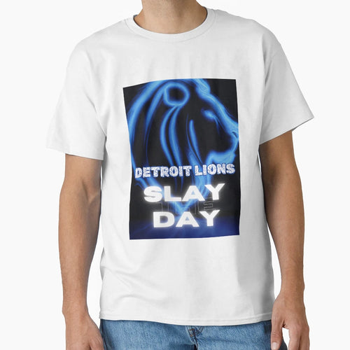 Detroit Lions Slay Day Collection 1 T-Shirt - Graphic Print for Adults - T-Shirt, Sweatshirt, Hoodie