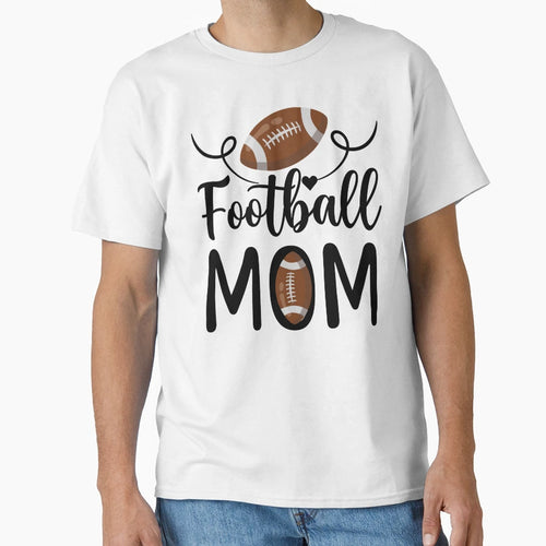 Football Mom T-Shirt - Minimalist Print Men Women - T-Shirt, Sweatshirt, Hoodie