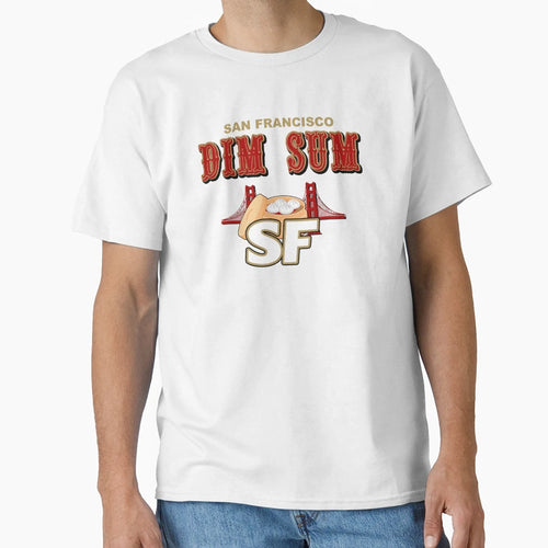 San Francisco Dim Sum Wordmark T-Shirt - Fun Novelty Design for Adults - T-Shirt, Sweatshirt, Hoodie