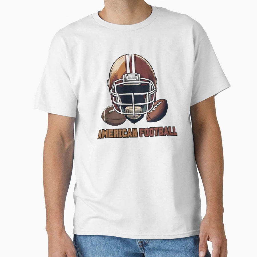 American Football Illustration T-Shirt - Unique Graphic for Adults - T-Shirt, Sweatshirt, Hoodie