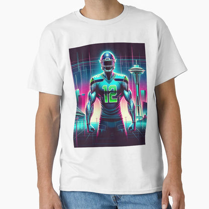 Synthwave Seattle T-Shirt - Casual Everyday Wear for Adults - T-Shirt, Sweatshirt, Hoodie