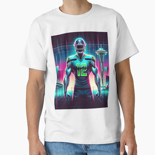 Synthwave Seattle T-Shirt - Casual Everyday Wear for Adults - T-Shirt, Sweatshirt, Hoodie