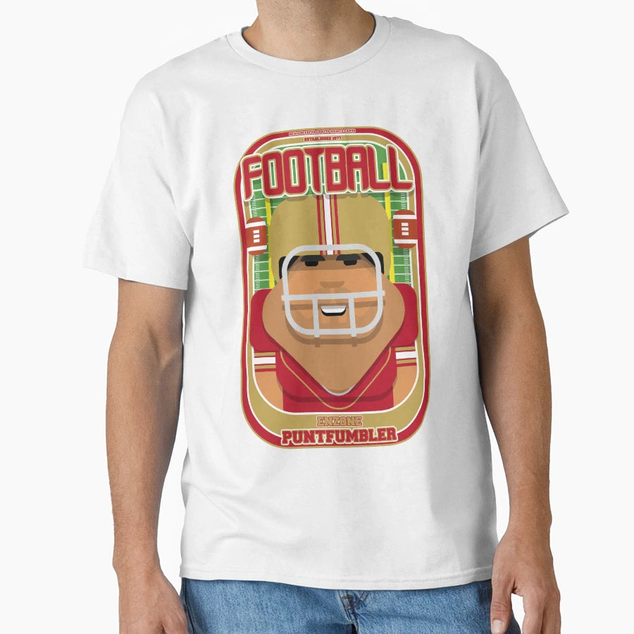 American Football Red And Gold T-Shirt - Streetwear Style for Adults - T-Shirt, Sweatshirt, Hoodie