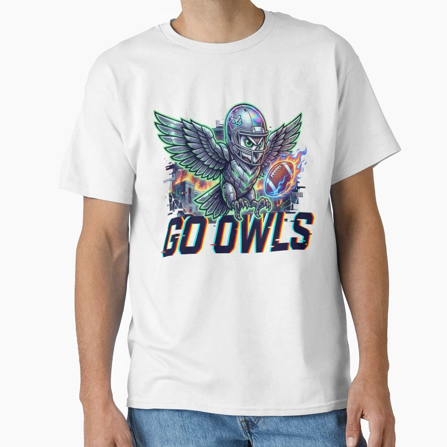 Legendary Owl Rising From Flames T-Shirt - Fun Novelty Design Men Women - T-Shirt, Sweatshirt, Hoodie