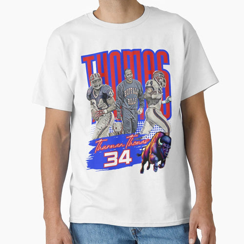 Thurman Thomas Buffalo Legend T-Shirt - Fun Novelty Design for Adults - T-Shirt, Sweatshirt, Hoodie