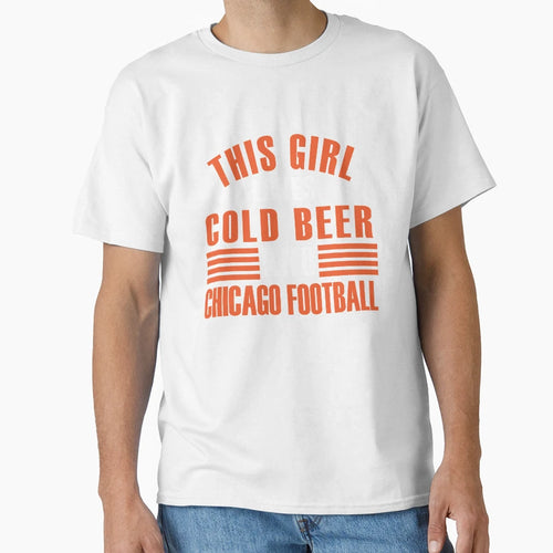 This Loves Beer And Chicago Football T-Shirt - Streetwear Style Unisex - T-Shirt, Sweatshirt, Hoodie