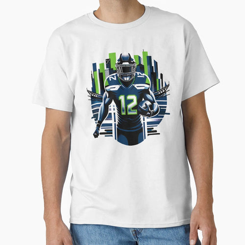 Seattle Football T-Shirt - Fun Novelty Design for Adults - T-Shirt, Sweatshirt, Hoodie