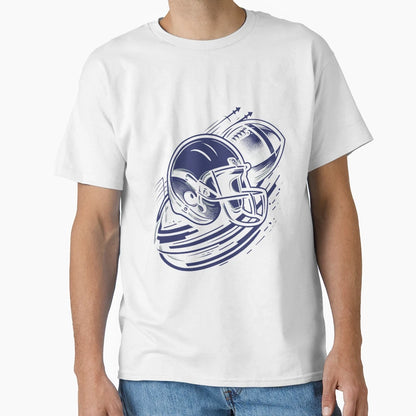 American Football Simple T-Shirt - Minimalist Print Unisex - T-Shirt, Sweatshirt, Hoodie