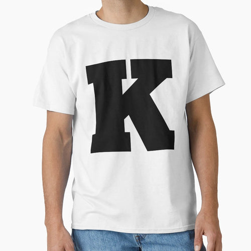 Alphabet K Uppercase Letter K Letter K T-Shirt - Graphic Print for Adults - T-Shirt, Sweatshirt, Hoodie