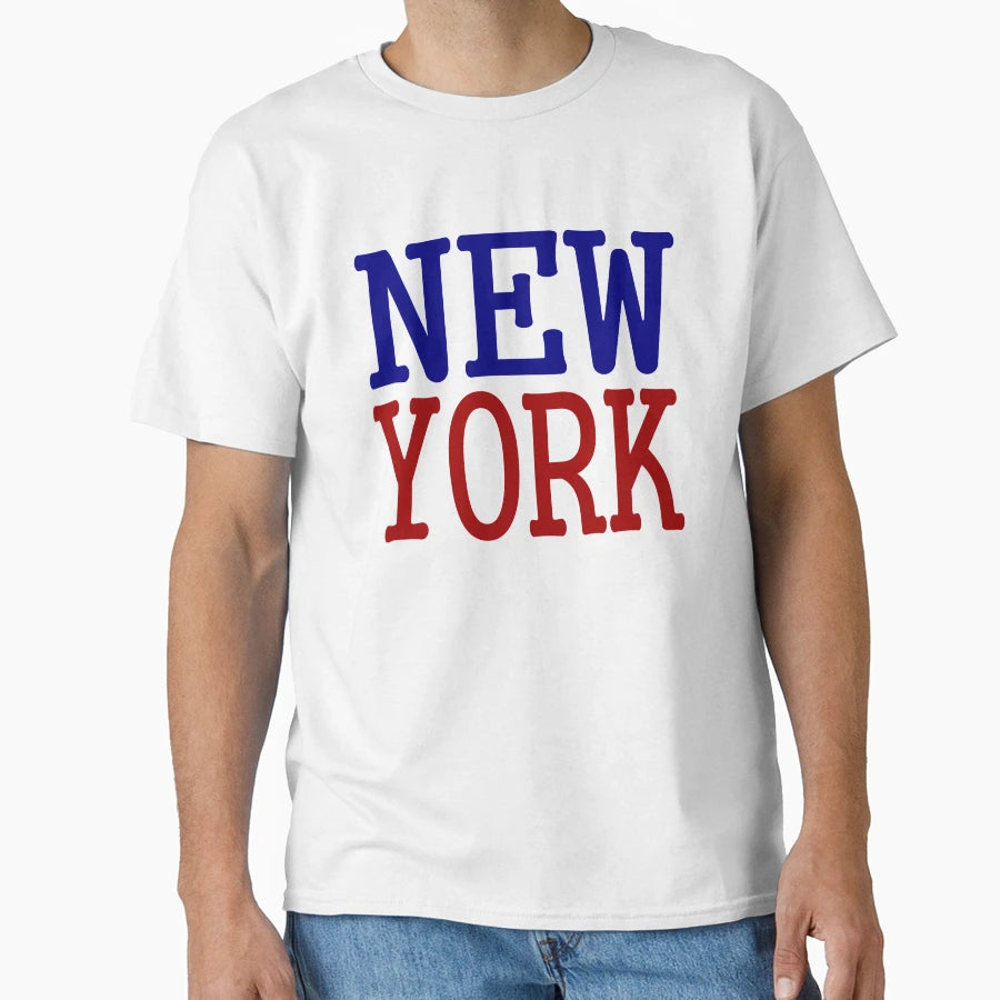 New York City Blue Red T-Shirt - Casual Everyday Wear for Adults - T-Shirt, Sweatshirt, Hoodie