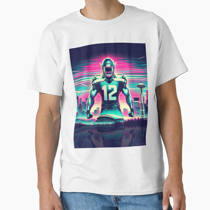 Synthwave Seattle T-Shirt - Novelty Apparel Unisex - T-Shirt, Sweatshirt, Hoodie