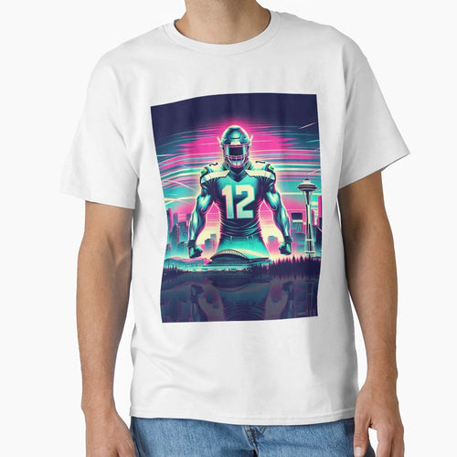 Synthwave Seattle T-Shirt - Novelty Apparel Unisex - T-Shirt, Sweatshirt, Hoodie