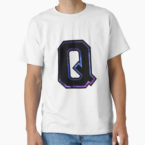 Q Varsity Letters T-Shirt - Aesthetic Graphic for Adults - T-Shirt, Sweatshirt, Hoodie