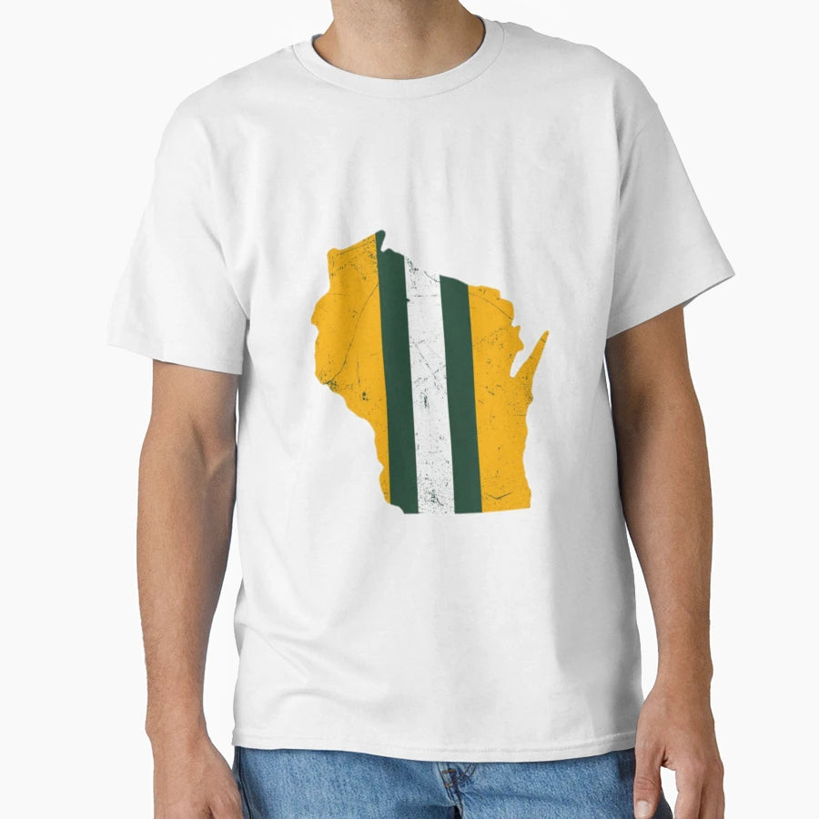 Green Bay Helmet T-Shirt - Minimalist Print for Adults - T-Shirt, Sweatshirt, Hoodie